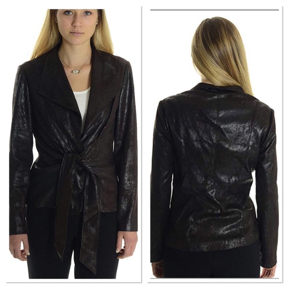 Joseph Ribkoff Jackets & Blazers - Joseph Ribkoff sueded mini trench coat chocolate
